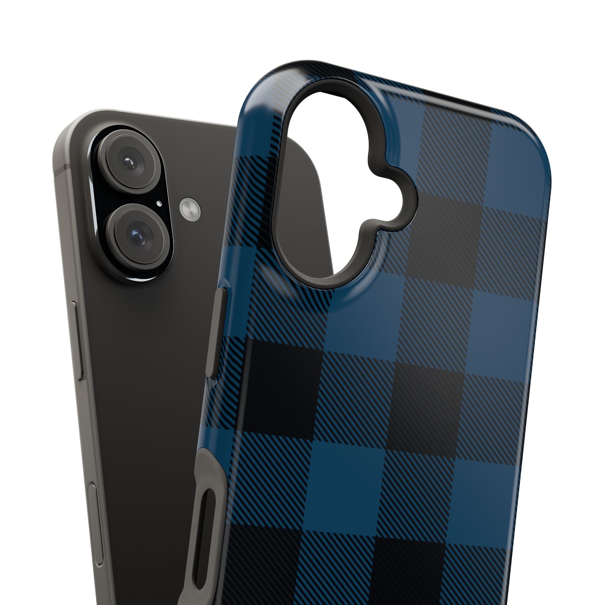 Blue Flannel Tough iPhone Case