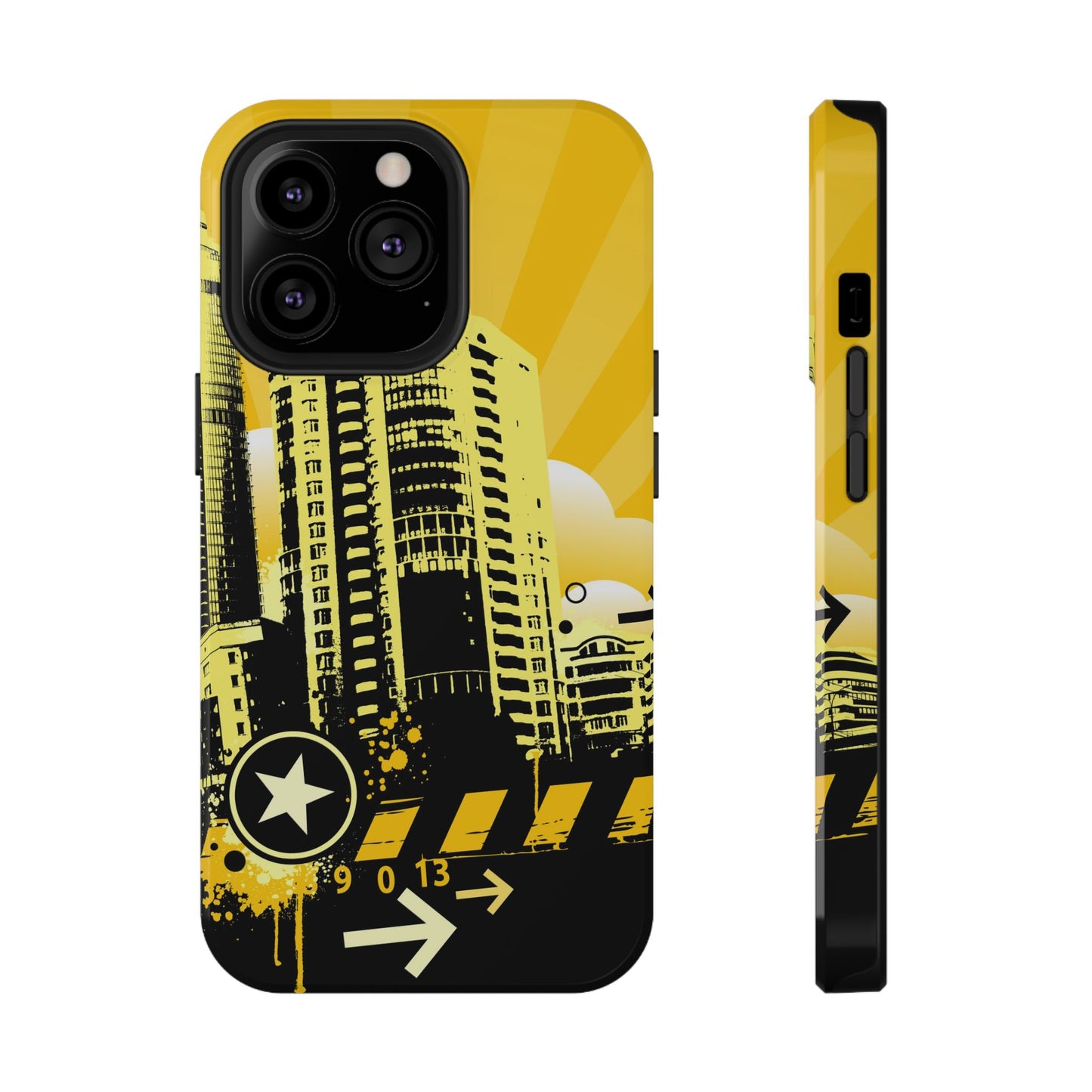 Yellow City Tough iPhone Case