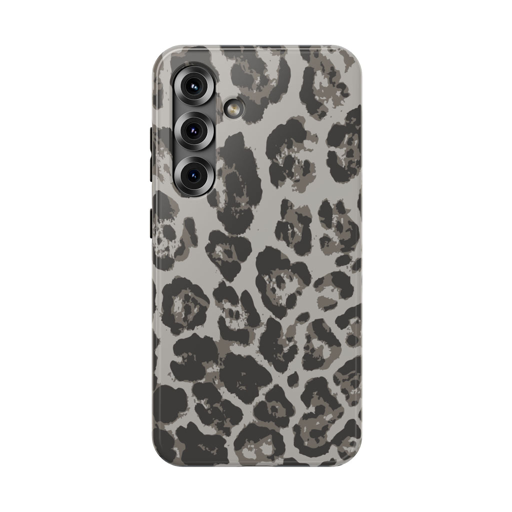 Grey Leopard Tough Samsung Case