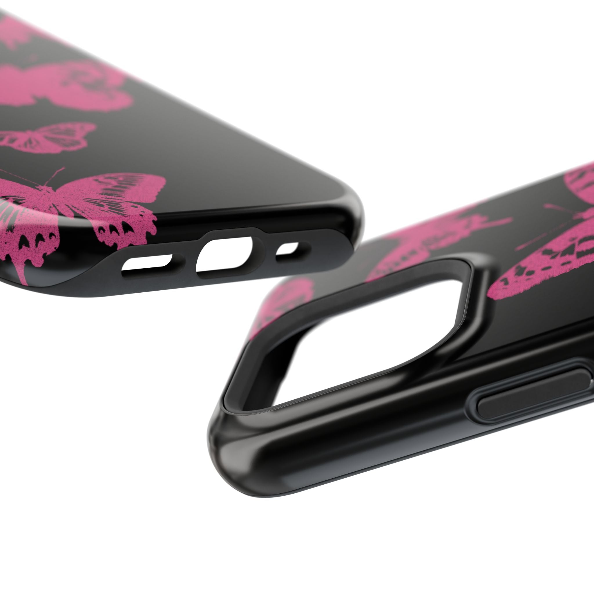 Pink Butterflies Tough iPhone Case
