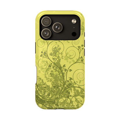 Green Bloom Tough iPhone Case