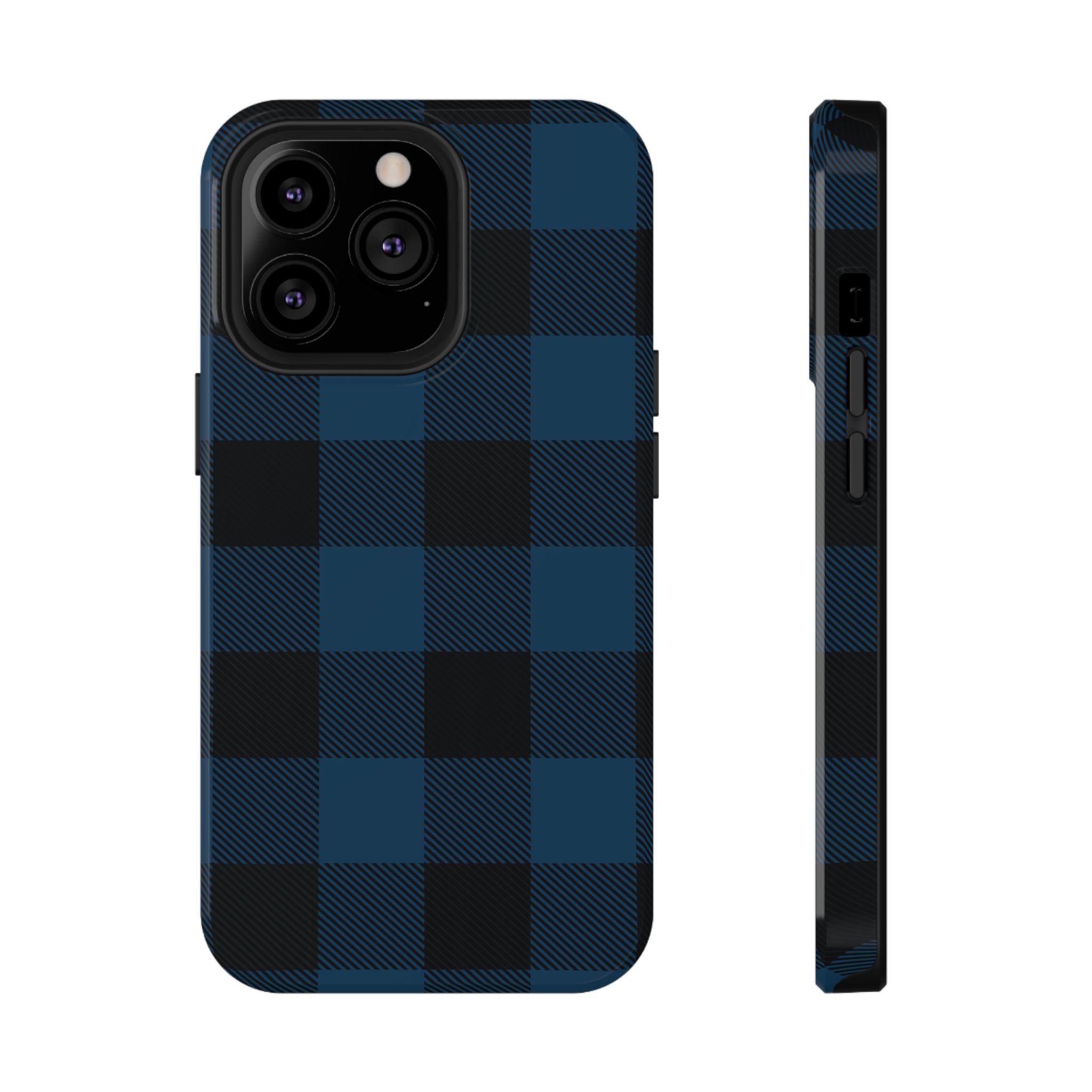 Blue Flannel Tough iPhone Case
