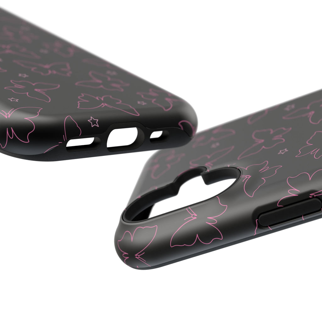 Midnight Flutter Tough iPhone Case