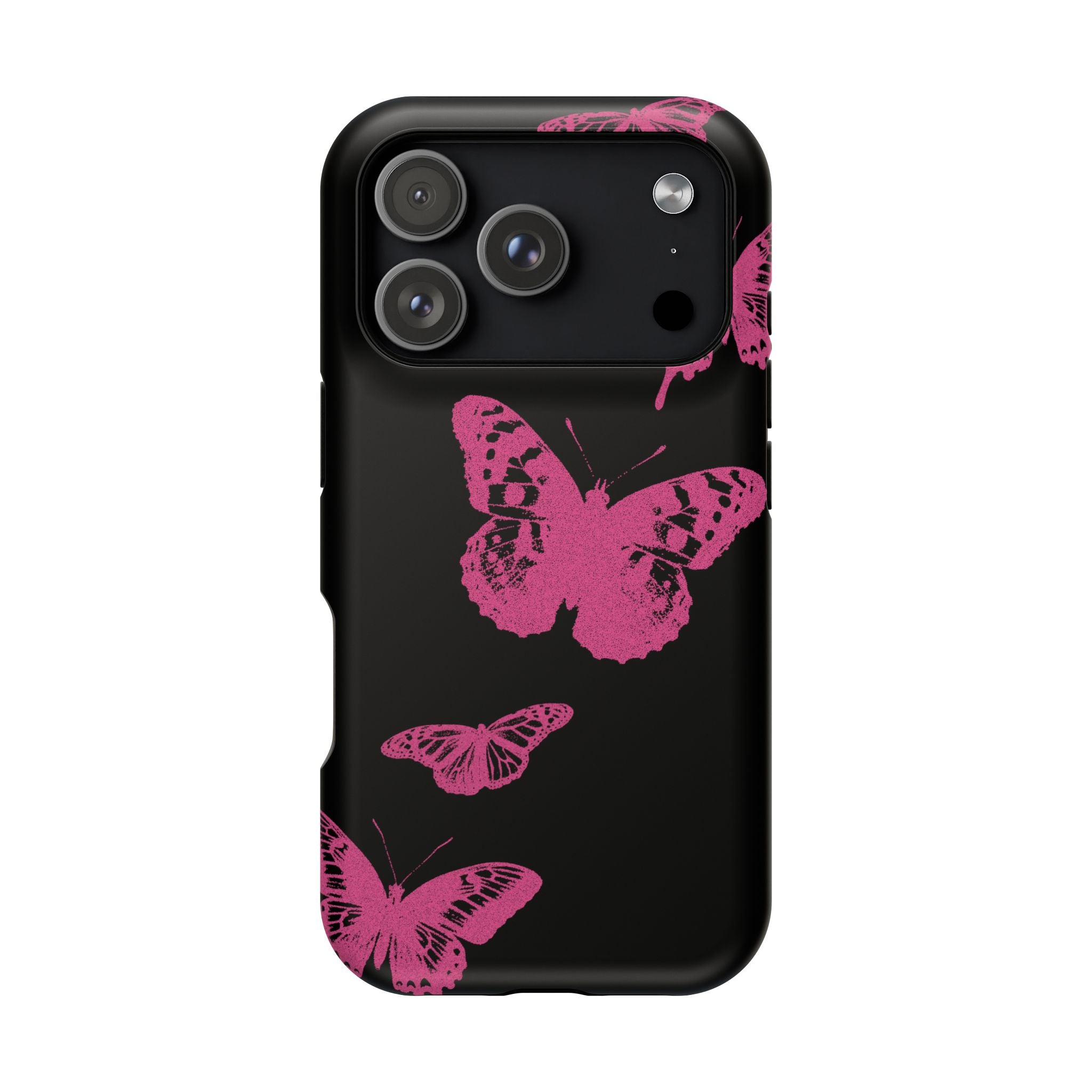Pink Butterflies Tough iPhone Case