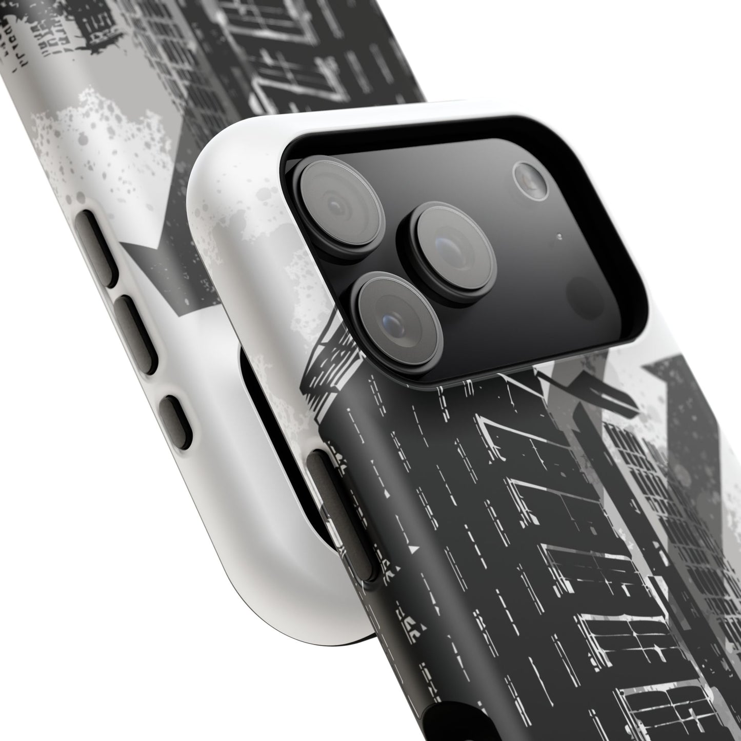 Monochrome City Tough iPhone Case