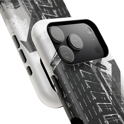 Monochrome City Tough iPhone Case