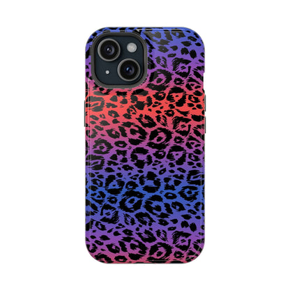 Leopard Gradient MagSafe Tough iPhone Case