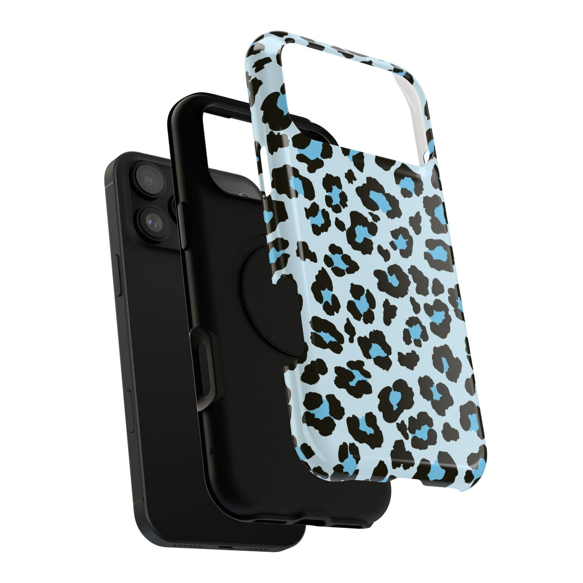 Blue Leopard Tough iPhone Case