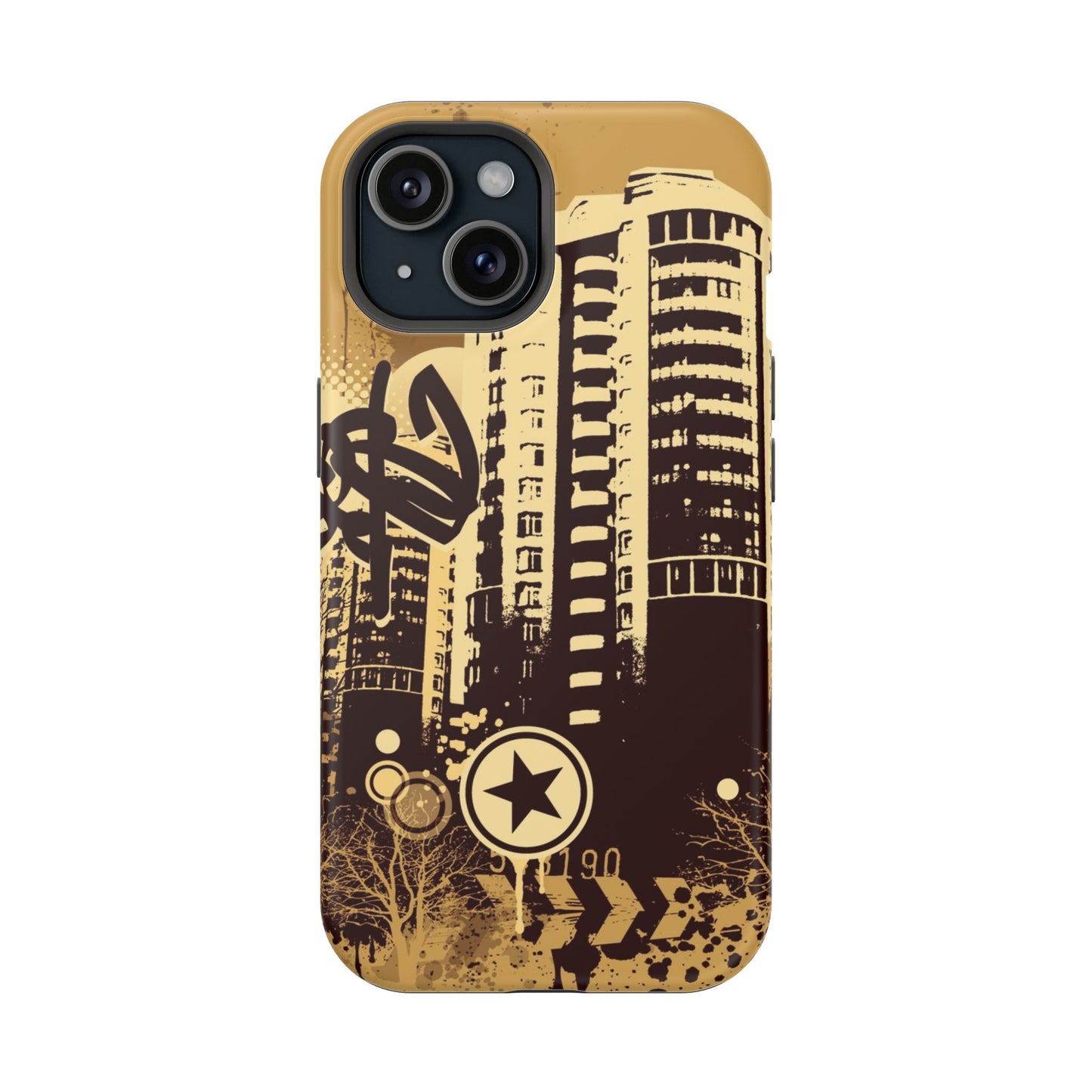 Brown City Tough iPhone Case