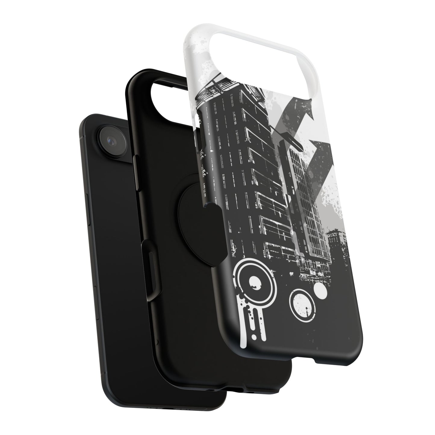 Monochrome City Tough iPhone Case