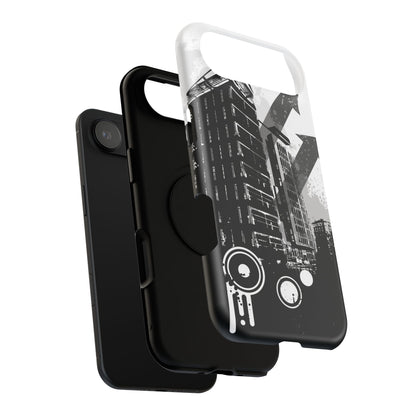 Monochrome City Tough iPhone Case