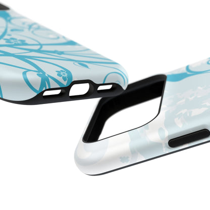 Blue Bloom Tough iPhone Case