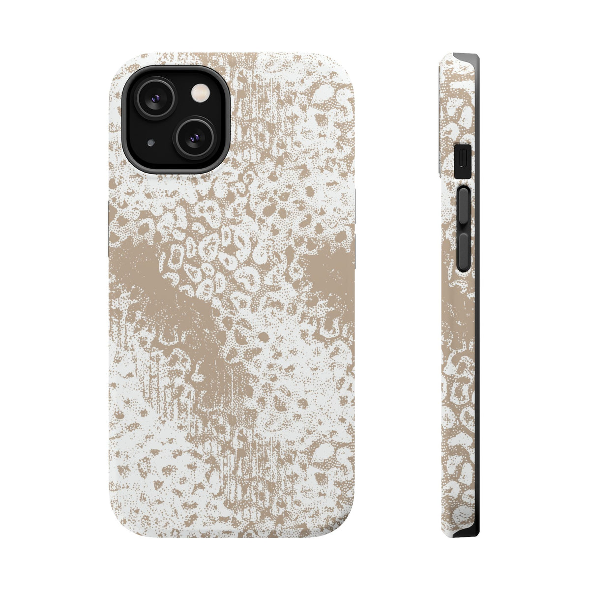 White Leopard MagSafe Tough iPhone Case