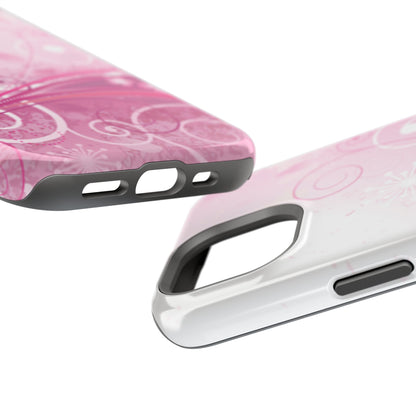 Pink Flowers Tough iPhone Case