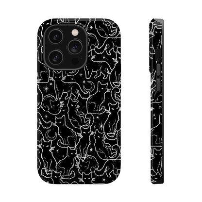 Black Cats MagSafe Tough iPhone Case