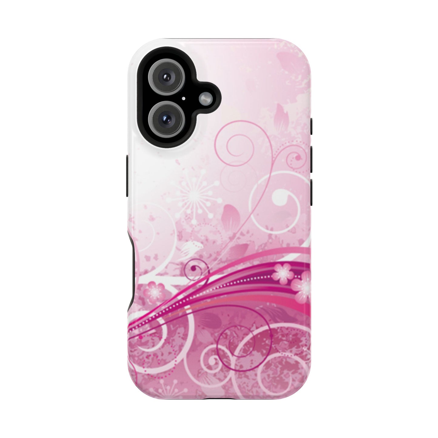 Pink Flowers Tough iPhone Case