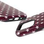Maroon Stars Tough iPhone Case