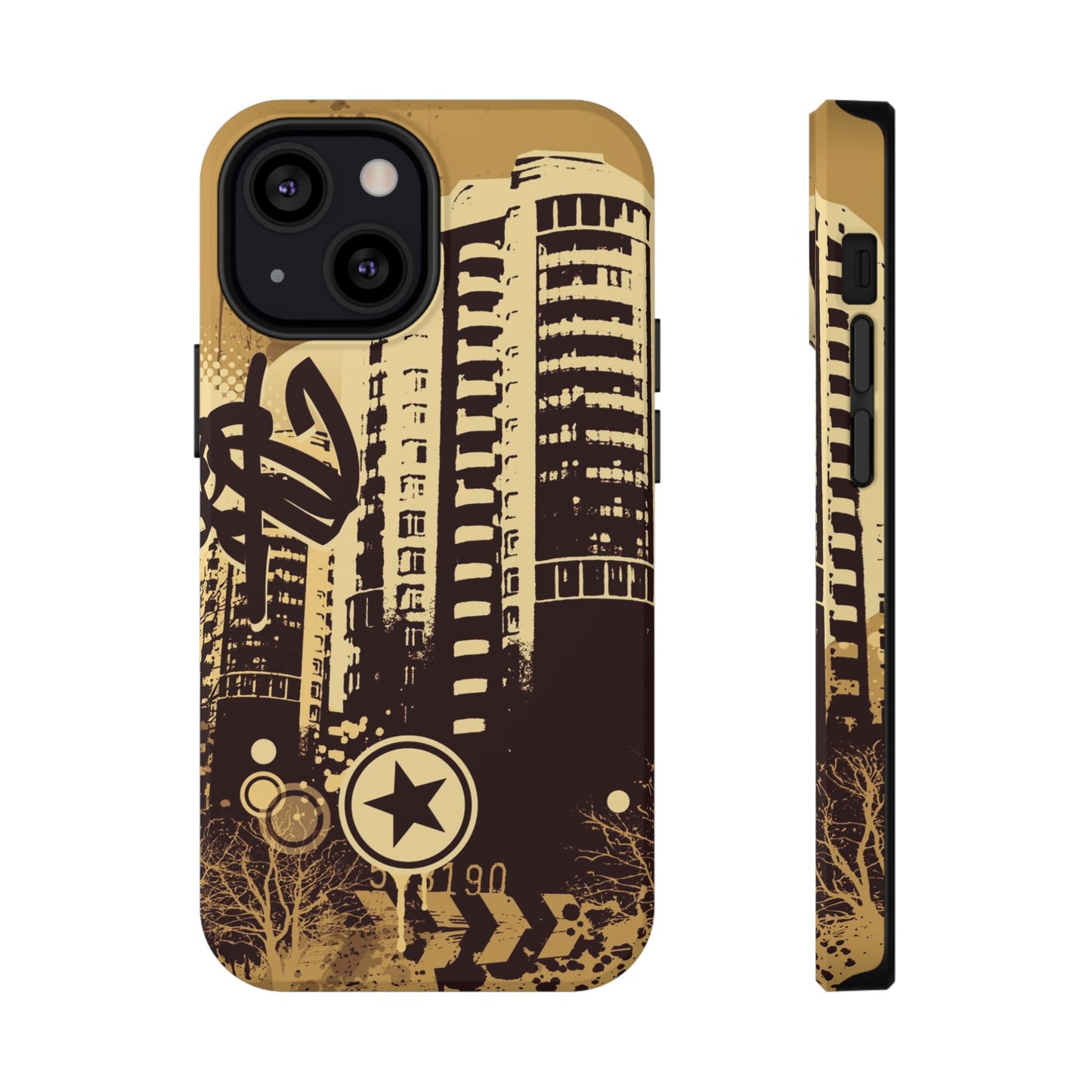 Brown City Tough iPhone Case