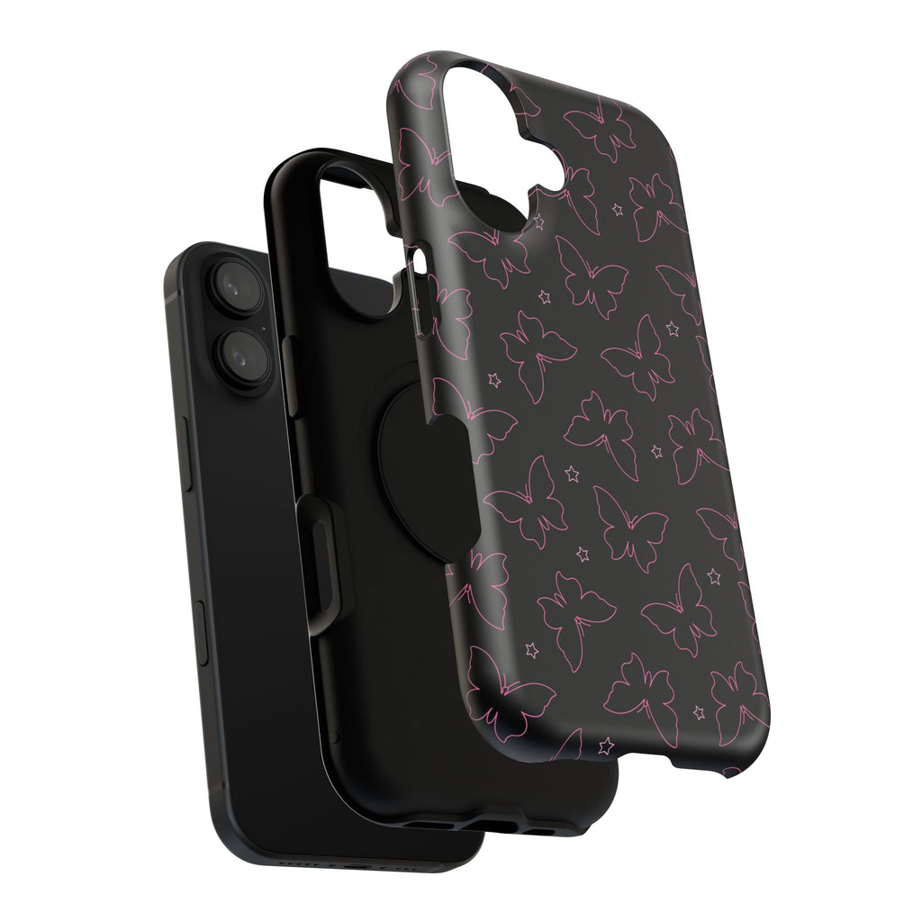 Midnight Flutter Tough iPhone Case