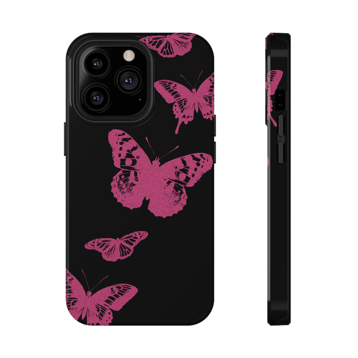 Pink Butterflies MagSafe Tough iPhone Case