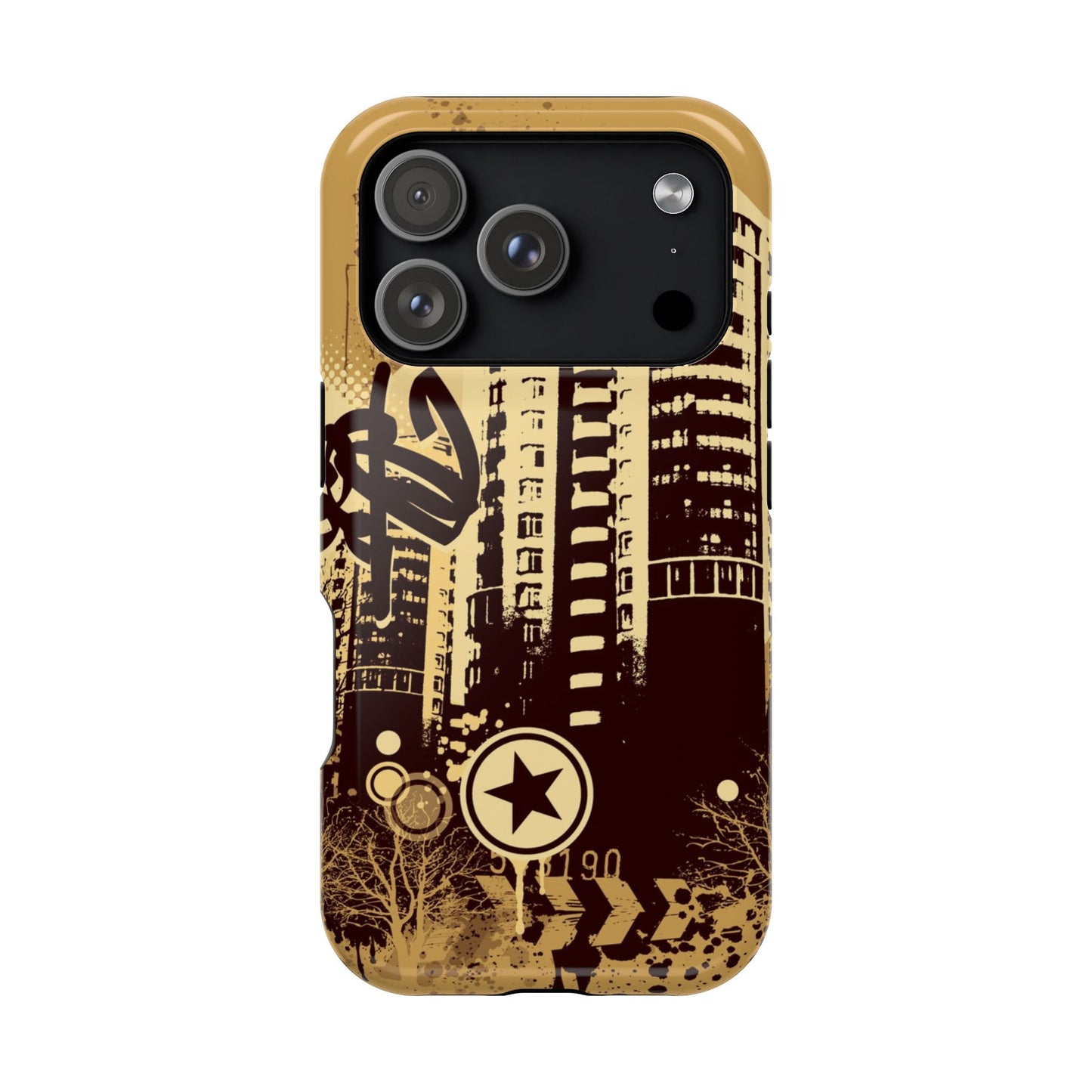 Brown City Tough iPhone Case