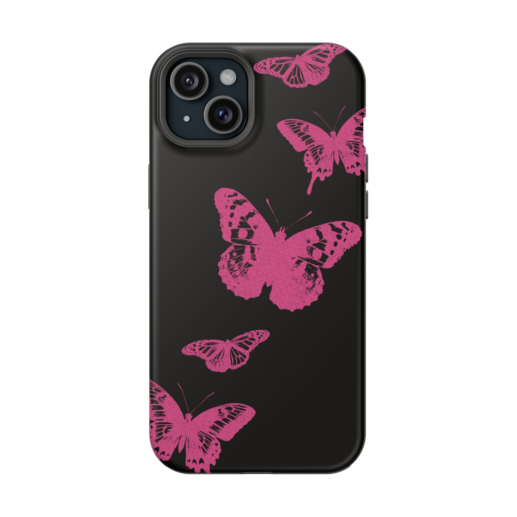 Pink Butterflies Tough iPhone Case