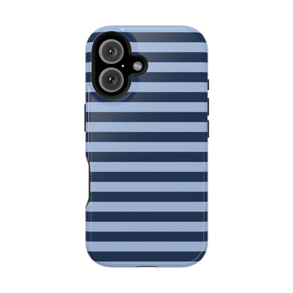 Blue Stripes MagSafe Tough iPhone Case