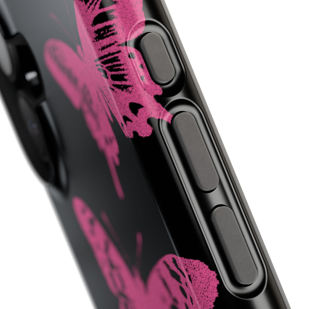 Pink Butterflies Tough iPhone Case