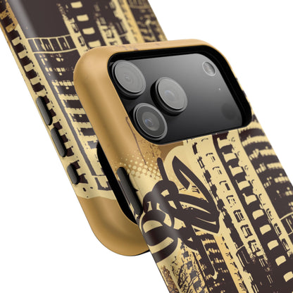 Brown City Tough iPhone Case