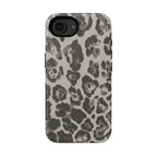 Grey Leopard Tough iPhone Case