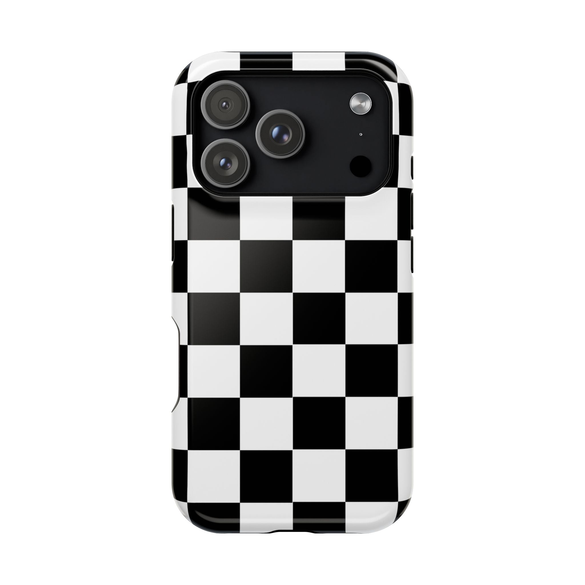 Black Grid Tough iPhone Case