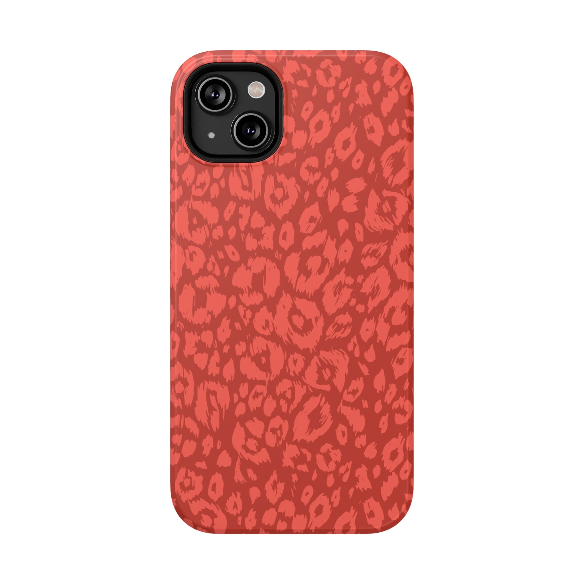 Red Leopard Tough iPhone Case