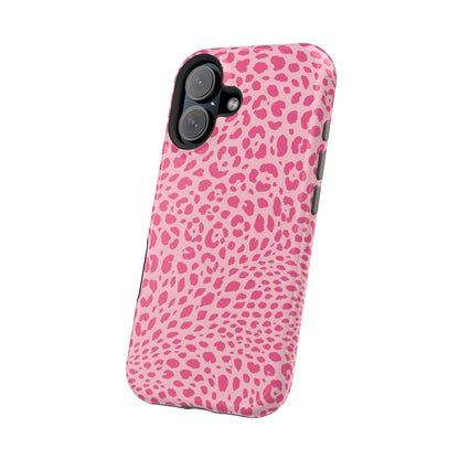 Light Pink Leopard MagSafe Tough iPhone Case