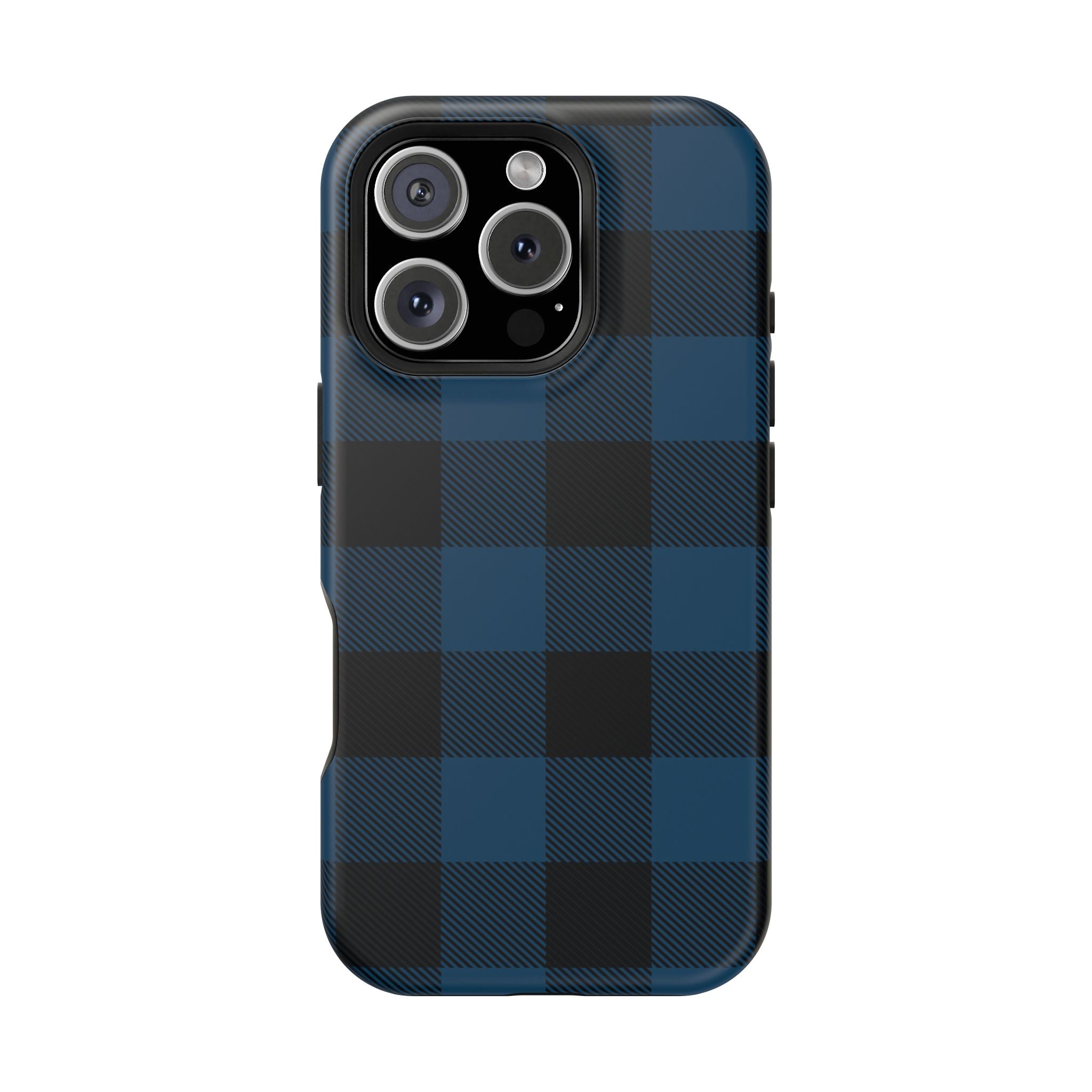 Blue Flannel Tough iPhone Case