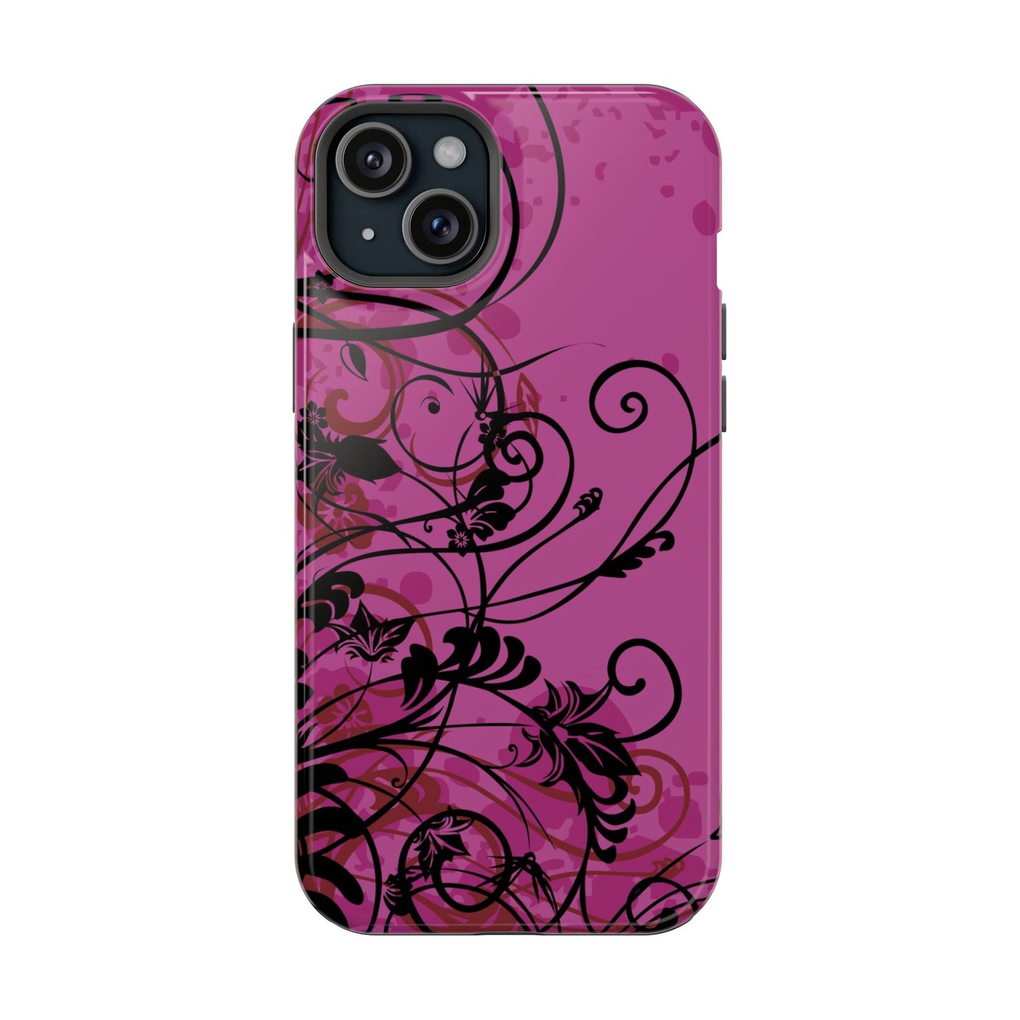 Midnight Petals Tough iPhone Case