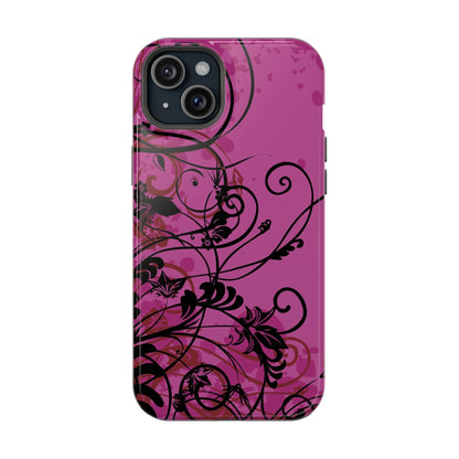 Midnight Petals Tough iPhone Case