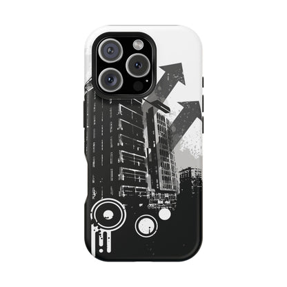 Monochrome City Tough iPhone Case