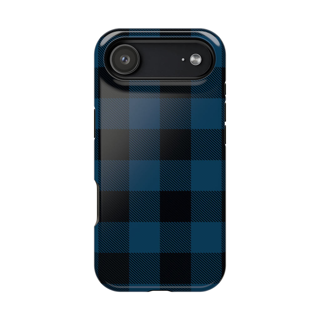 Blue Flannel Tough iPhone Case