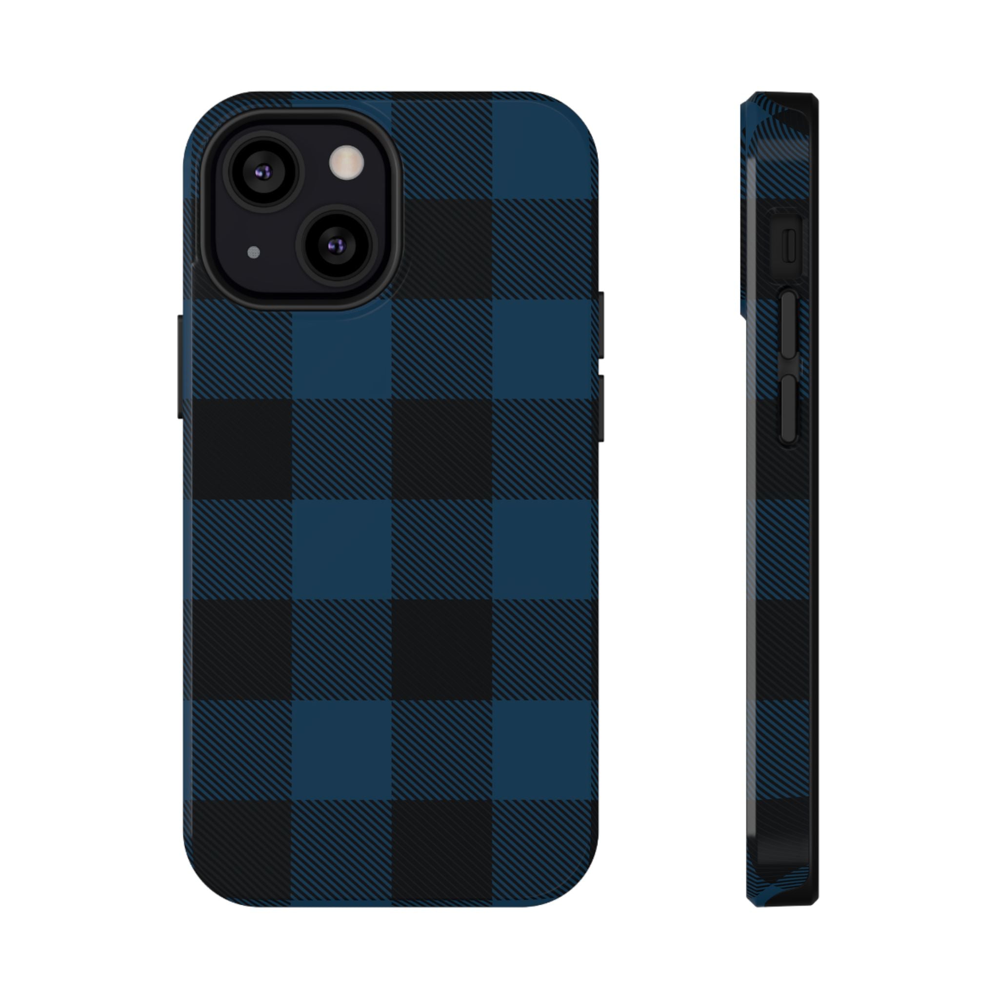 Blue Flannel Tough iPhone Case