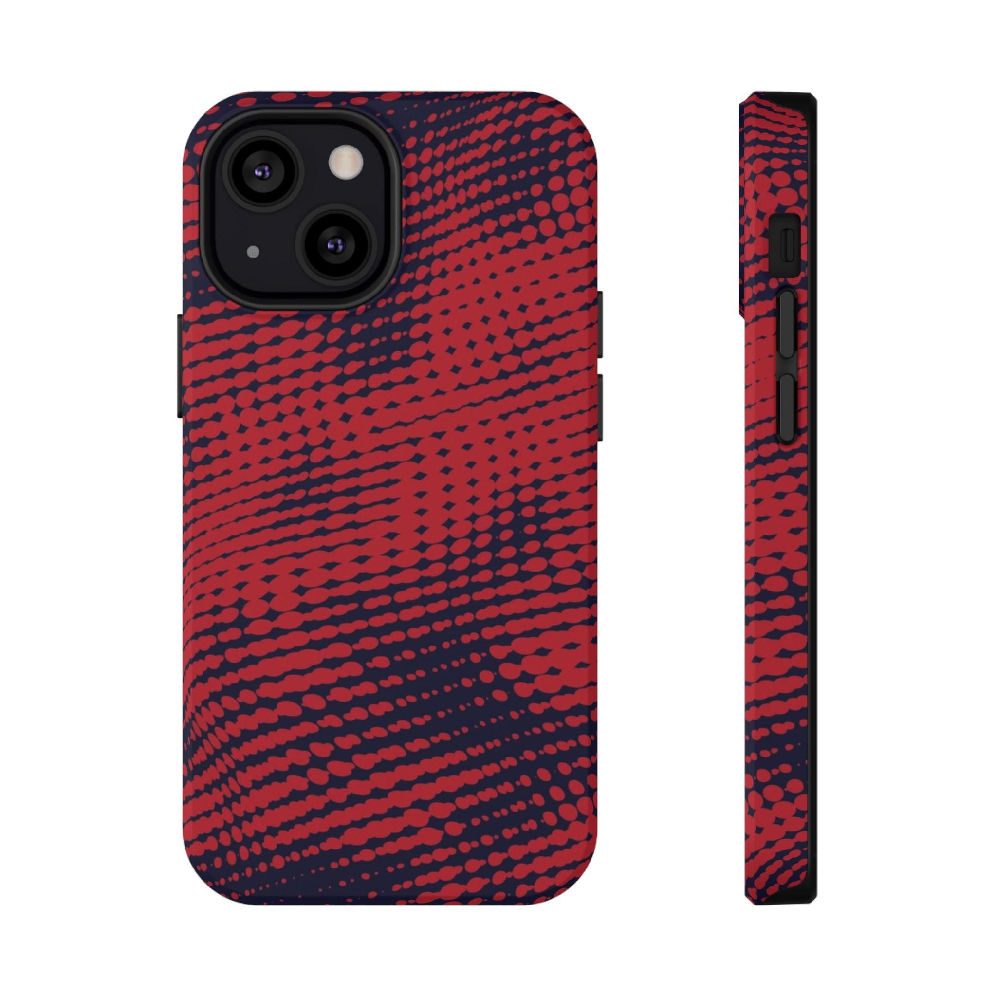 Red Static Tough iPhone Case