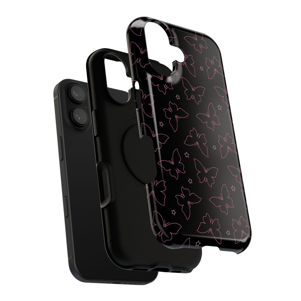 Midnight Flutter Tough iPhone Case