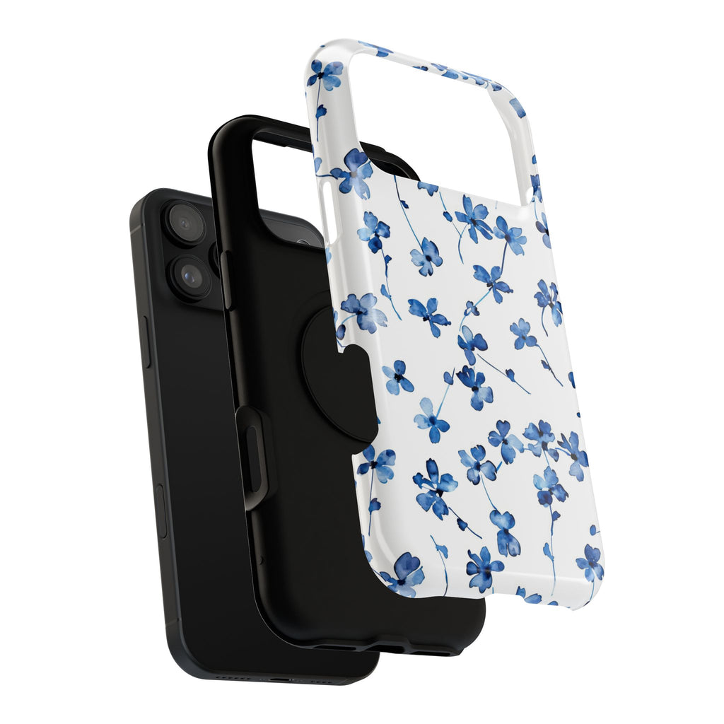 Blue Garden Tough iPhone Case