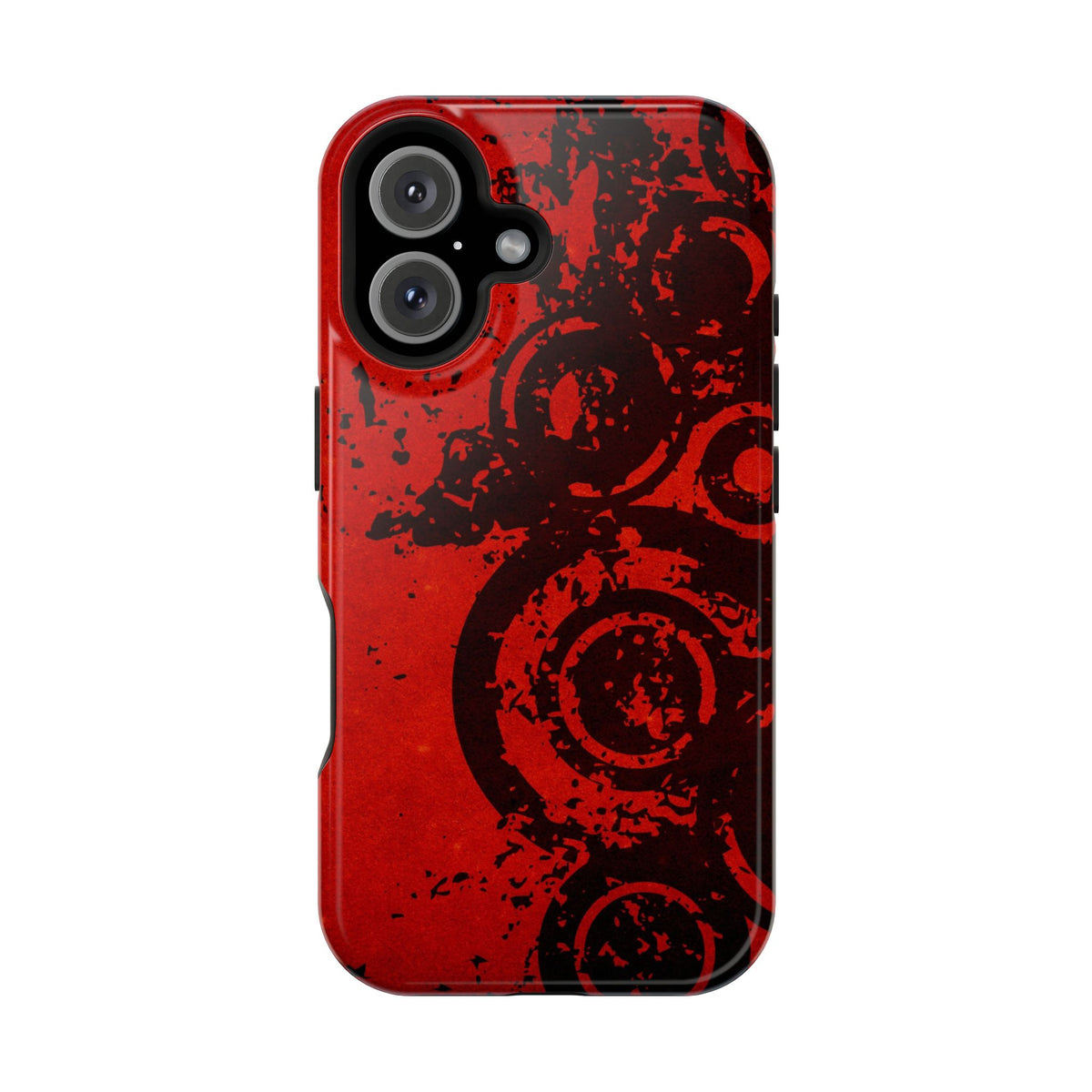 Red Circles Tough iPhone Case