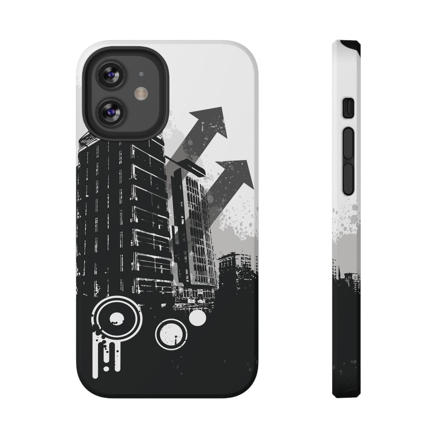 Monochrome City Tough iPhone Case