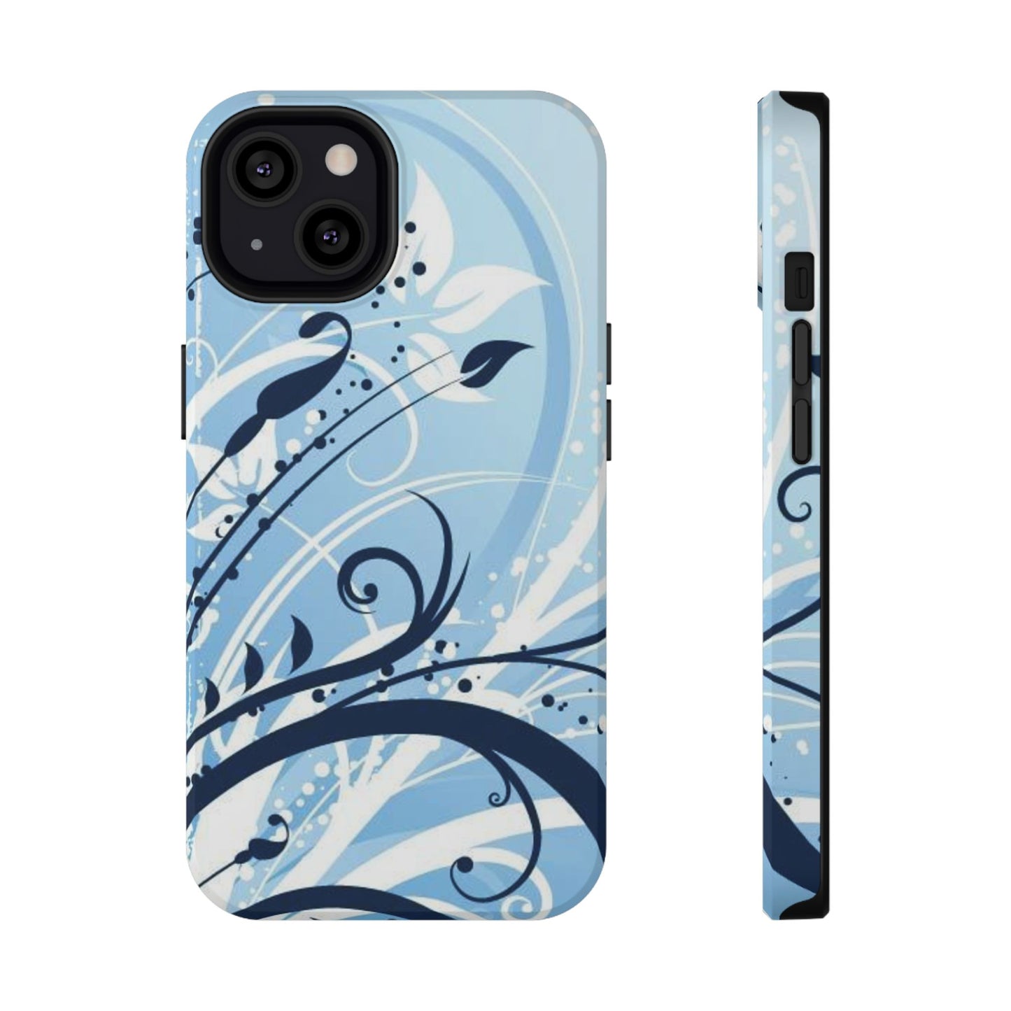 Bloom in Blue Tough iPhone Case