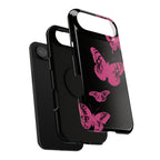 Pink Butterflies Tough iPhone Case