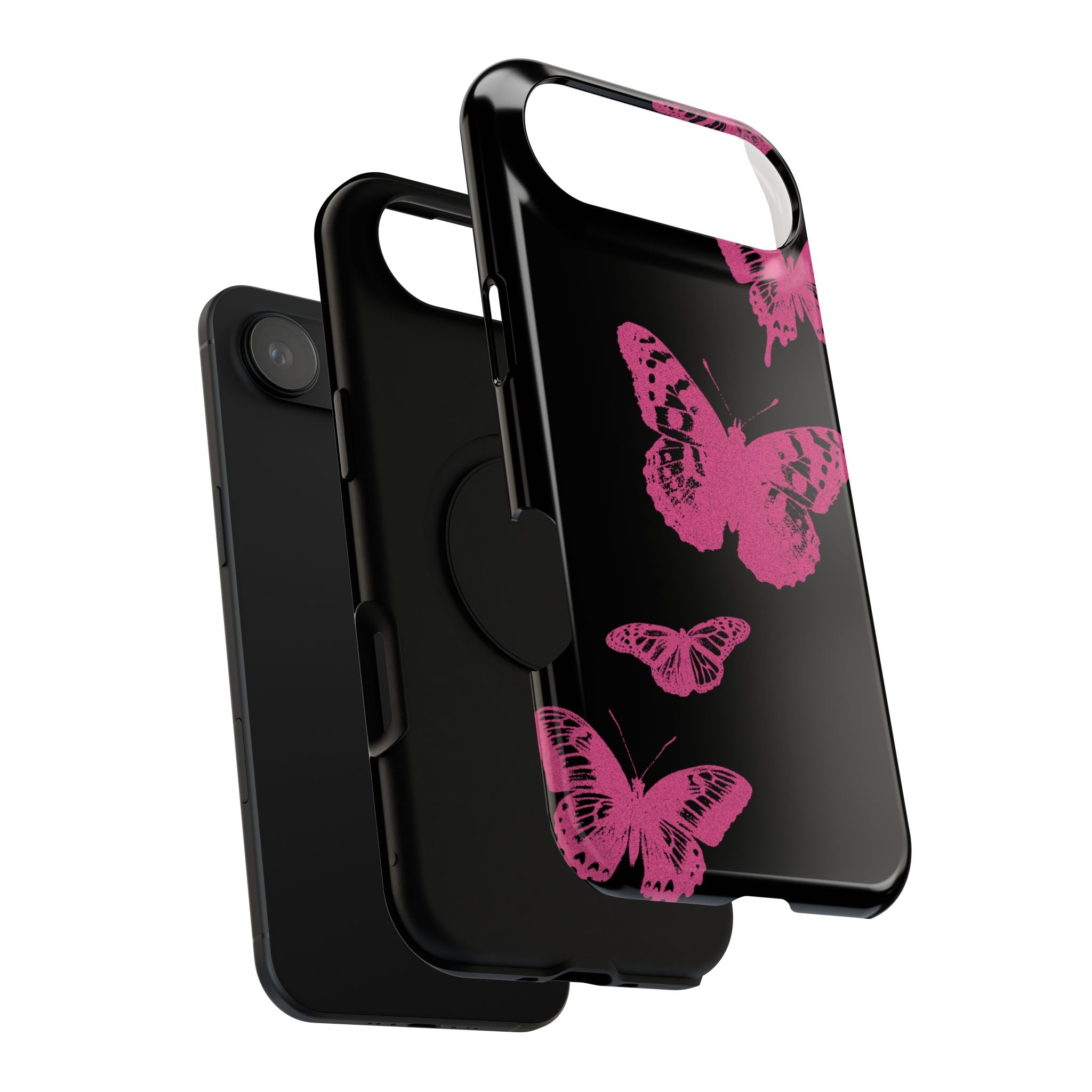 Pink Butterflies Tough iPhone Case