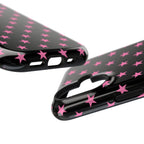 Pink Stars Tough iPhone Case