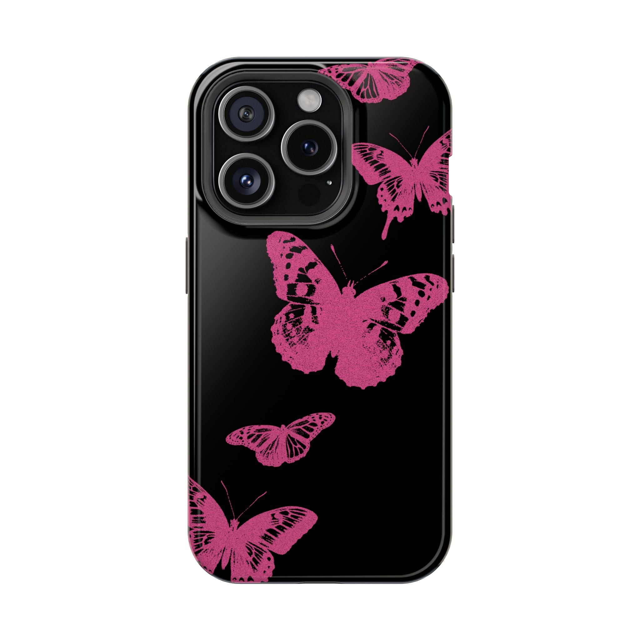 Pink Butterflies Tough iPhone Case