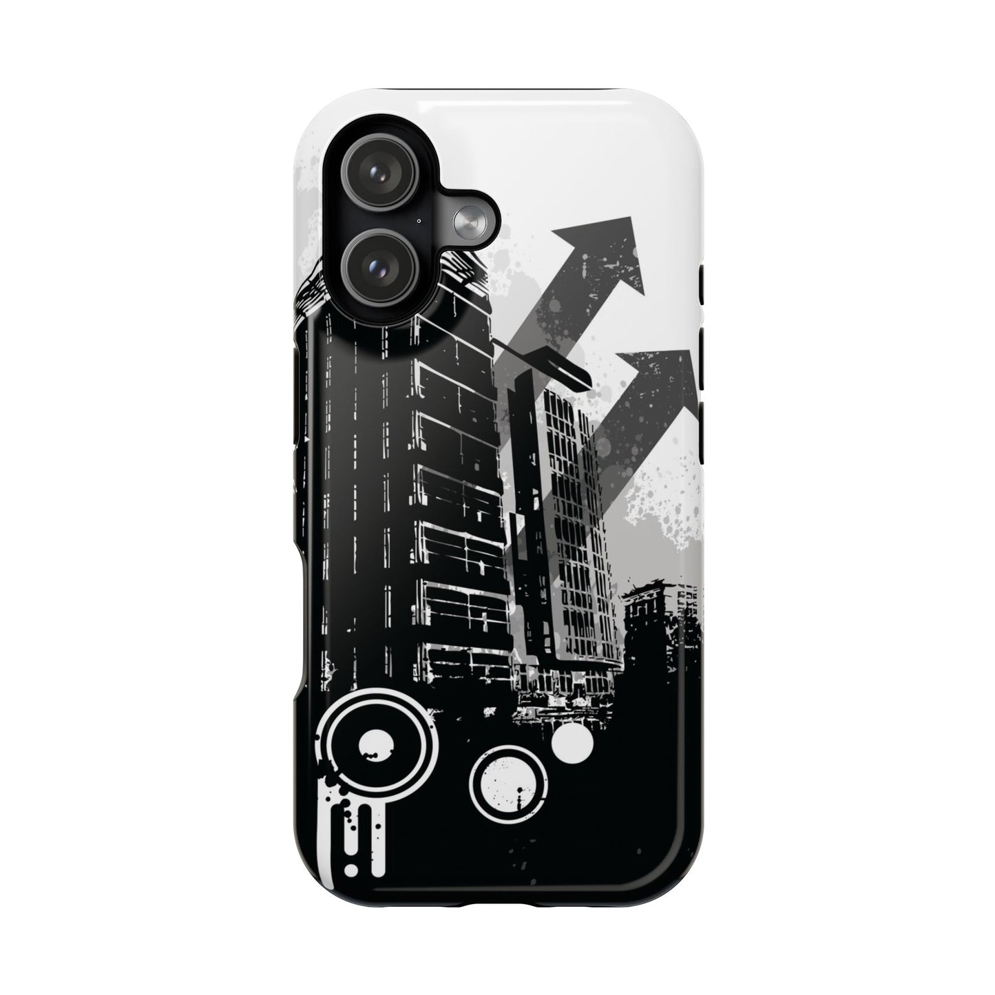 Monochrome City Tough iPhone Case